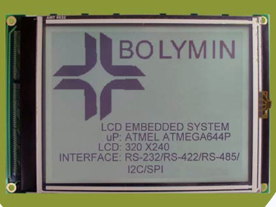 foto Sistema embebido de display con backlight LED de color blanco.